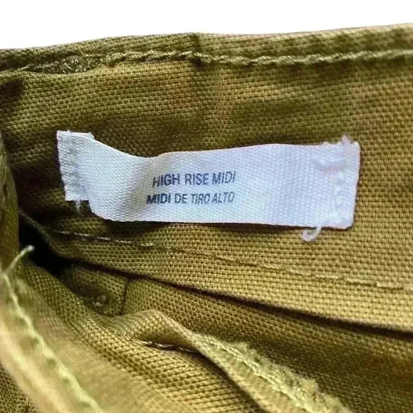 Universal thread, dark mustard/khaki high rise midi canvas,hiking,Camping,SZ-10 - Picture 5 of 7